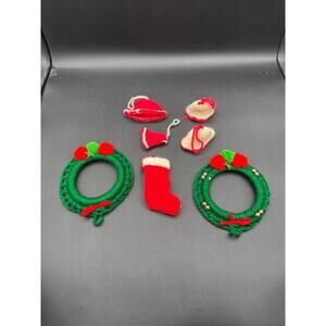 Handmade Crochet Christmas Decorations Bundle